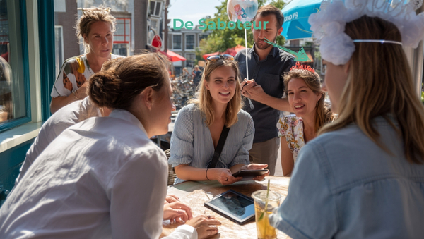 Ontmasker de saboteur uitje